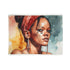 Rihanna x Fenty watercolor blanket featuring a Savage tribute design.