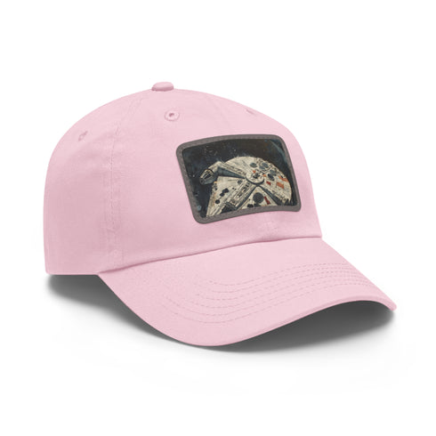 Galactic Adventure Millennium Falcon Hat, White with Light Brown Patch, Rectangle