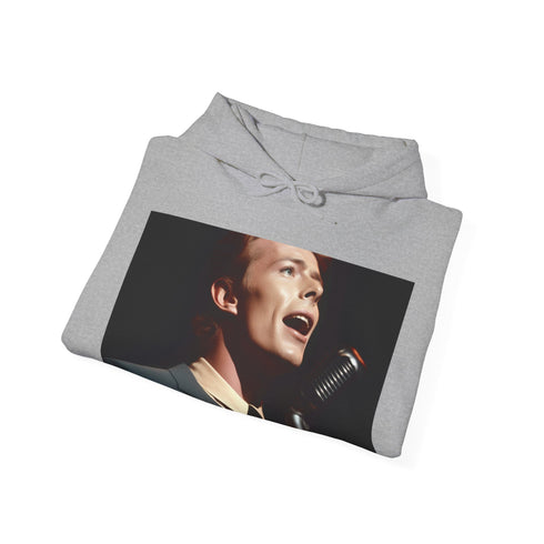 Starman Bowie Live Hoodie in Navy, Size S - Unisex Regular Fit