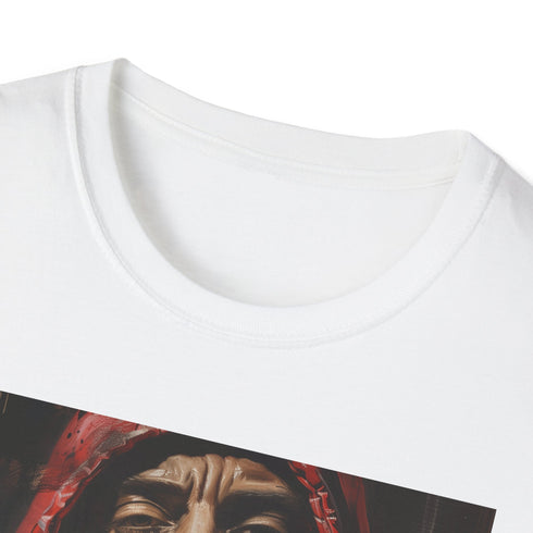 Charcoal T-shirt with vibrant Eminem portrait captures bold lyrical intensity