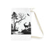 Nature-inspired Wildlife Silhouette Laundry Bag for stylish laundry routine
