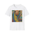 Charcoal cotton t-shirt features intricate cobra artwork vibrant colors regular fit
