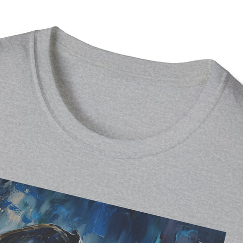 Charcoal Pirates Compass T-shirt for Men/Women - Captain Jack Sparrow Portrait