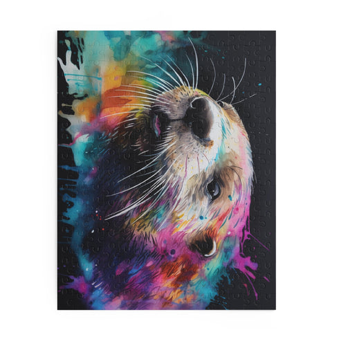Smiling Otter Watercolor Puzzle