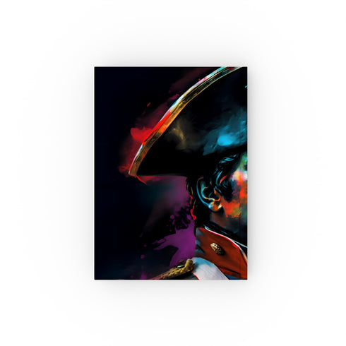 Neon-infused Napoleon journal for history buffs and strategic thinkers - conquer in style!