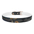 Stylish black onyx dog collar with durable seamless pattern.