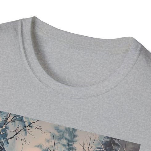 Winters Embrace: Wonderland Painting T-shirt Snowy Wonderland T-Shirt