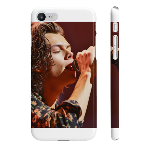 Glossy Harry Styles music icon phone case for iPhone 7 Plus.