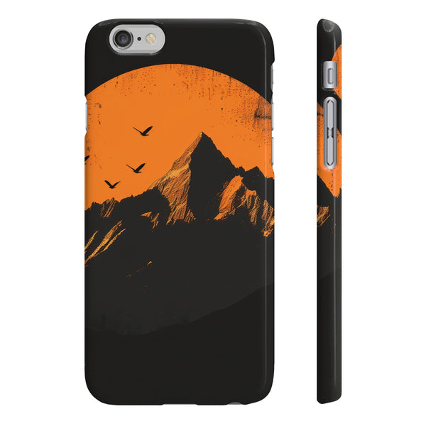 Sunrise Serenity: Minimalist Mountain Phone Case | Phone Case | Accessories, Glossy, iPhone Cases, Matte, Phone Cases, Samsung Cases, Slim | Prints with Passion