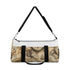 Vintage map printed small duffel bag for stylish travelers.