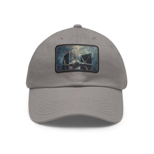 Galactic Empire Tie Fighter Cap in white with light brown patch.