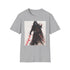 Dark charcoal T-shirt with bold Kylo Ren illustration and crew neck fit