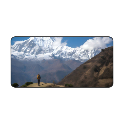 Annapurna Trek Desk Mat: Experience Nepal's stunning landscapes and vibrant colors