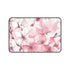 Cherry Blossom desk mat with elegant pink and white pattern.