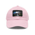 Angel Falls Adventure Cap in White with Light Brown Rectangle Patch