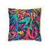 Neon Urban Graffiti Pillowcase - Transform your bedroom with edgy neon colors for an urban cool vibe