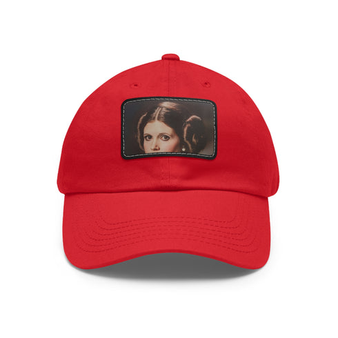 Galactic Princess Leia Embroidered Baseball Cap with Light Brown patch