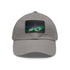 Northern Lights Glow Baseball Cap in White with Light Brown patch