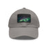 Northern Lights Glow Baseball Cap in White with Light Brown Patch