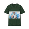 Blue lightsaber Master tee featuring Obi Wan Kenobi on charcoal shirt.