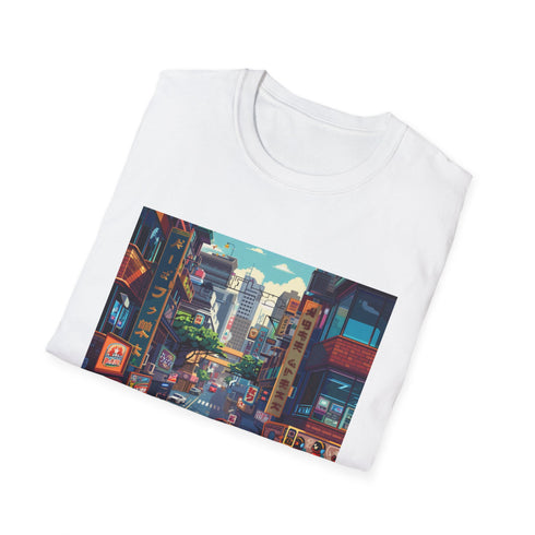 Vintage video game vibes t-shirt in charcoal, regular fit cotton.