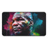 Neon watercolor Tyson desk mat with boxing legend portrait.
