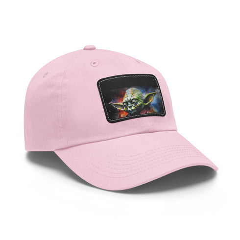 Vibrant Galactic Master Neon Watercolor cap, White/Light Brown patch, unisex style