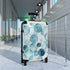 Ocean Blue Eyes Suitcase: Dazzling Small Black Travel Bag Accessory