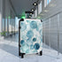 Ocean Blue Eyes Suitcase: Small Black Travel Bag with Dazzling Watercolor Pattern