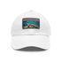 Great Barrier Reef themed white baseball cap with coral reef design.