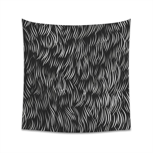 Textura Quadrata Calligraphy Tapestry: Ancient meets modern design in this captivating, high-quality piece - perfect for all seasons!