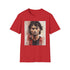 Paolo Maldini Charcoal Cotton Tee - Italian Football Maestro Watercolor Design