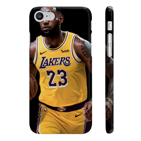 King James Court Vision iPhone 8 Plus Glossy Slim Phone Case