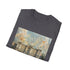 Watercolor Buckingham Palace T-shirt, Charcoal, Crew Neck, Royal Design.