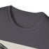 Charcoal DTG t-shirt with hipster kangaroo literary adventure graphic