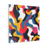 Colorful abstract pattern canvas print for vibrant home decor enthusiasts.