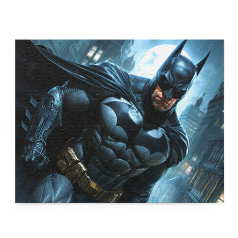 Batman Gotham City jigsaw puzzle with iconic scenes and characters.