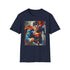 Charcoal Superman T-shirt with vibrant hero portrait regular fit short sleeve