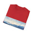 Alaska Bliss Watercolor Tee in Charcoal, Regular Fit, Cotton Material.