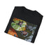 Ocean Explorers Baby Turtles Swimming Charcoal Cotton T-Shirt.