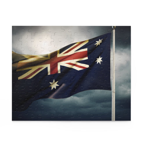 Australian flag jigsaw puzzle, 120 pieces, Back-to-School, holiday pick.