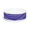 Lavender Fields Ceramic Pet Bowl with Dreamy Floral Pattern.
