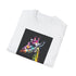 SkyHigh Giraffe Tee, Charcoal T-Shirt, Cotton, Crew Neck, Regular Fit