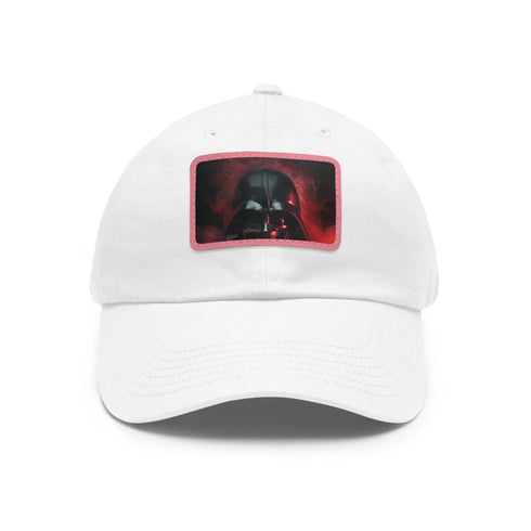 Dark Side Dominator Baseball Cap in White with Rectangle Patch.
