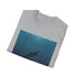 Minimalist Charcoal Whale T-Shirt, Soft Cotton, Regular Fit, Unisex S.