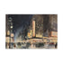 Vintage New York City skyline canvas art 8x10 print.