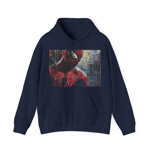 Wallcrawlers Canvas Hoodie in Navy - Men's Regular Fit Unisex Sweatshirt