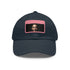 Stylish white cotton hat with Barack Obama logo patch.