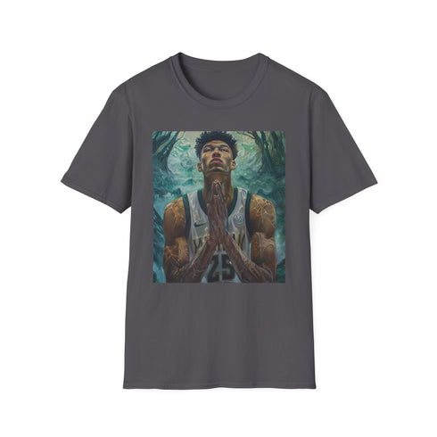 Reigning MVP charcoal cotton crew neck t-shirt, Regular fit, DTG graphic.