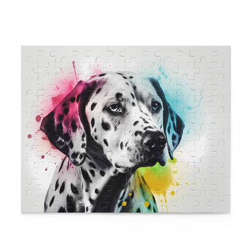 Adorable Dalmatian jigsaw puzzle for dog lovers - 120 pieces.